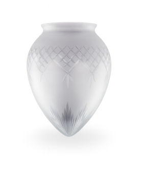 Pinestar Small Etched Acorn Shade – 80 mm Fitter Neck