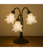 Large Satin Frilled Tulip Light Shade With 57mm Fitter Neck