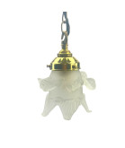 Large Original Satin Frilled Tulip Light Shade With 55mm Fitter Neck