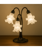 Large Original Satin Frilled Tulip Light Shade With 55mm Fitter Neck