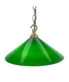 232mm Green Coolie Light Shade with 28mm Fitter Hole