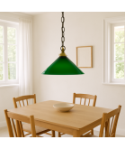 232mm Green Coolie Light Shade with 28mm Fitter Hole