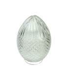 180mm Crystal Cut Acorn Glass Light Shade with 85mm Fitter Neck and 12mm Pilot Hole