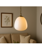 290mm Opal Acorn Light Shade with 80mm Fitter Hole