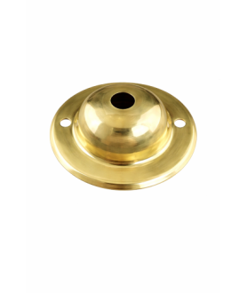 65mm Brass Ceiling Plate with 10mm Central Hole 65mm Brass Ceiling Plate with 10mm Central Hole