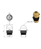 Metalbrite Brass BC 10mm Switched Lampholder Metalbrite Brass BC 10mm Switched Lampholder