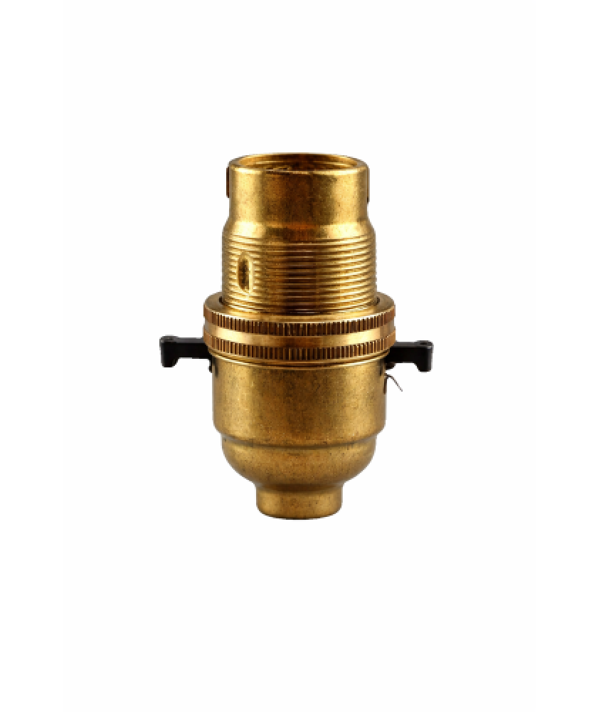 Metalbrite Brass BC 10mm Switched Lampholder Metalbrite Brass BC 10mm Switched Lampholder