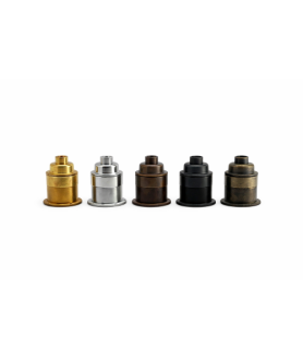 E27 Bulb Holder with 12mm Hole in Various Finishes 