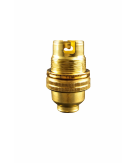 B22 5/8" Threaded Entry Bulb Holder with Shade Ring