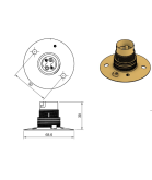 BC Bulb Holder with Ceiling Plate in Various Finishes BC Bulb Holder with Ceiling Plate in Various Finishes