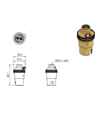 SBC 10mm Entry Brass Bulb Holder SBC 10mm Entry Brass Bulb Holder