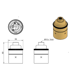 E27 Unthreaded 10mm Entry Bulb Holder Various Finishes E27 Unthreaded 10mm Entry Bulb Holder Various Finishes