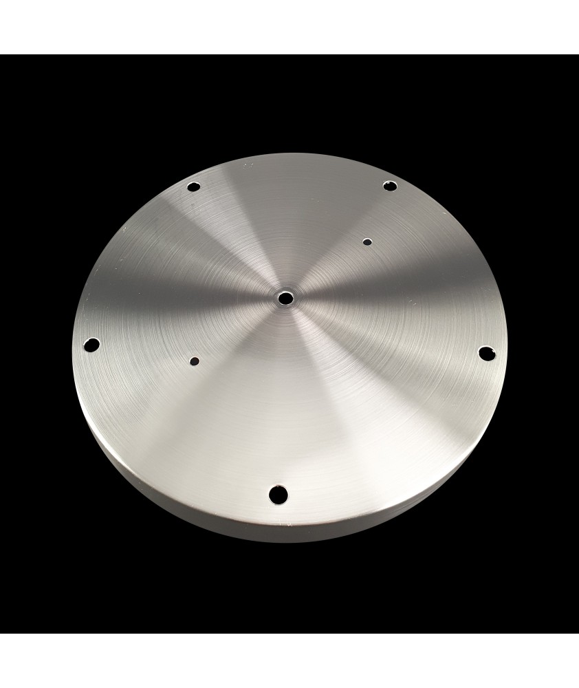 300mm Brushed Chrome 6 Entry Ceiling Plate