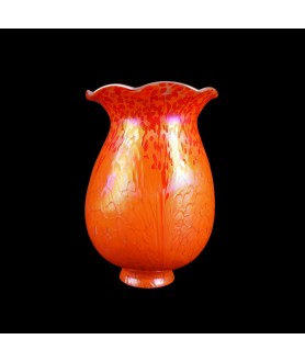 Orange Mosaic Style Tulip Light Shade with 50mm Fitter Neck