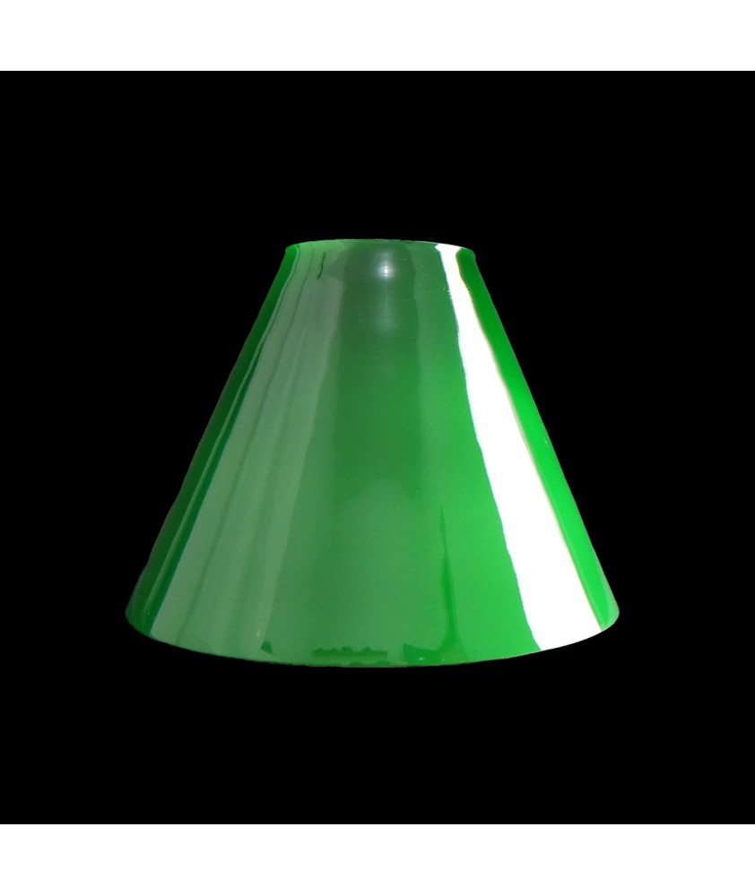 Small Green Coolie Light Shade with 65mm Fitter Hole