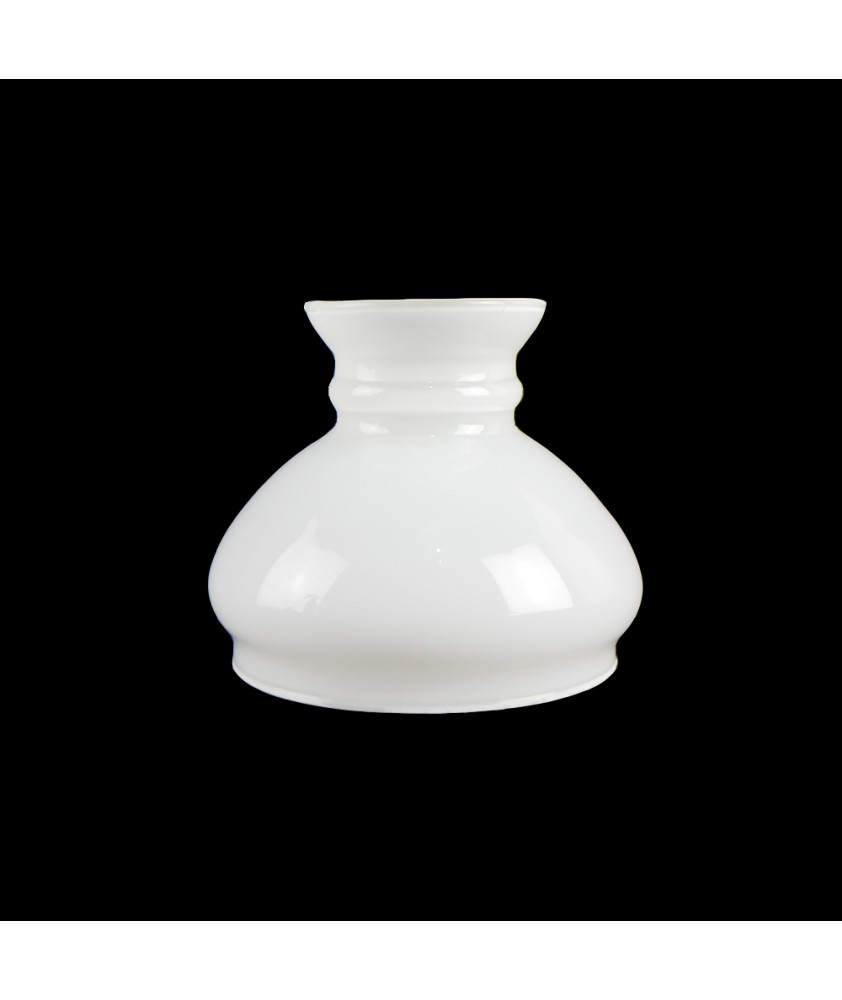 Small Opal Vesta Oil Lamp Shade with 88mm Base