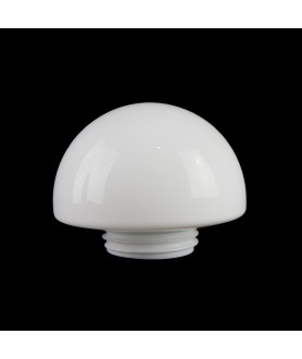A 100mm White Half Globe Shade with 75mm Screw Neck
