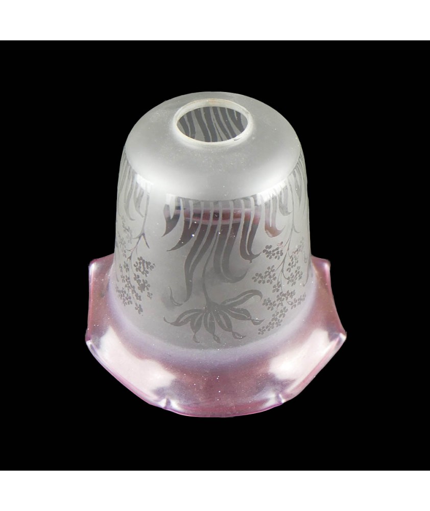 Christopher Wray Cranberry Tip Tulip Shade with 30mm Fitter Hole
