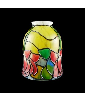 Painted Patterned Flower Tulip Light Shade with 53mm Fitter Neck