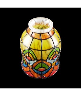 Painted Patterned Tulip Light Shade with 53mm Fitter Neck