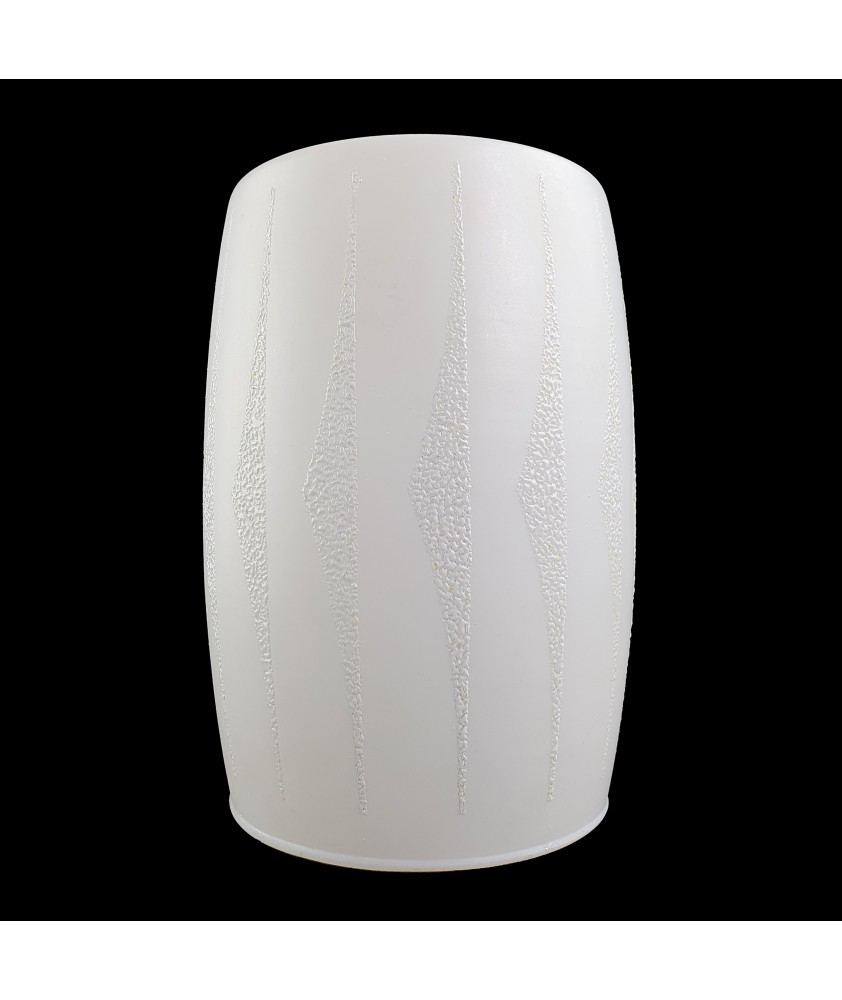 Retro Opal Ceiling Light Shade with 30mm Fitter Hole