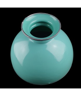Teal Oil Lamp Dome Shade with 295mm Base