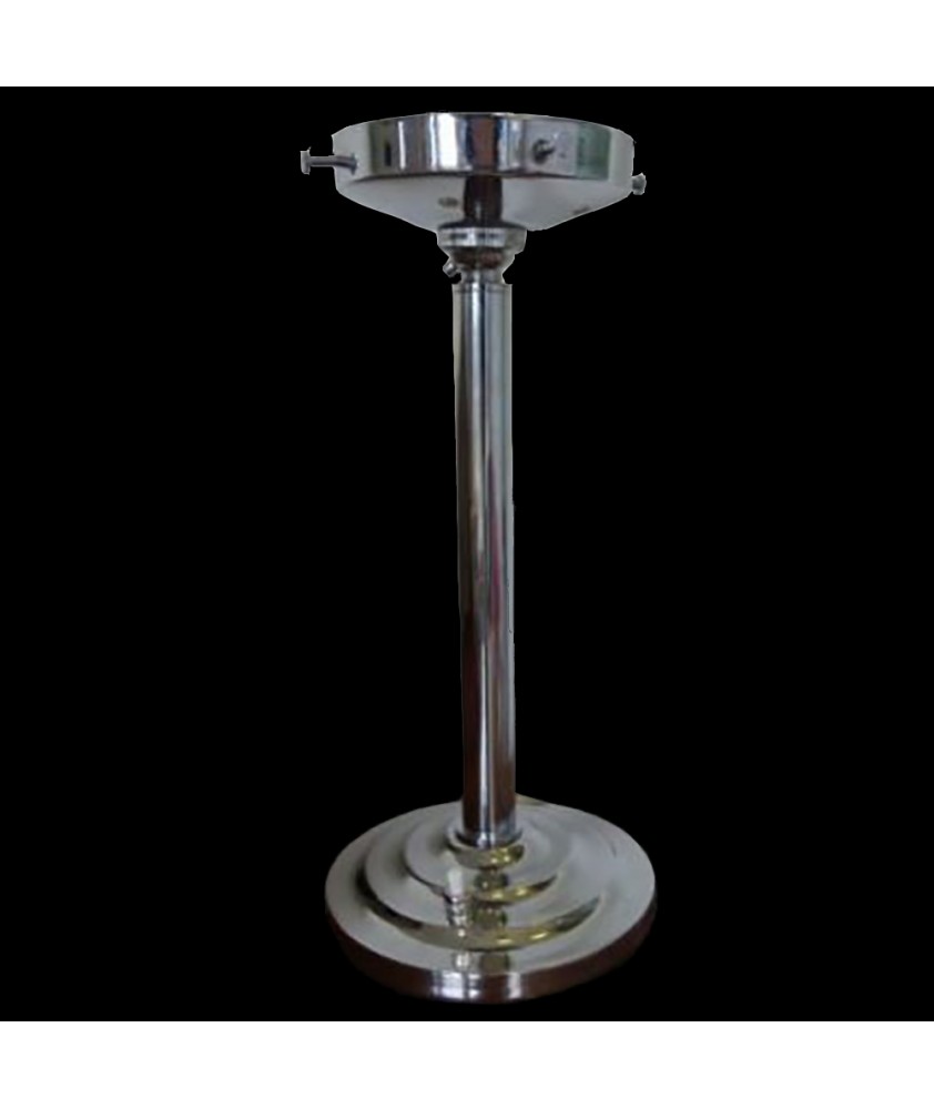Art Deco Lamp with Clear Globe  Shade 