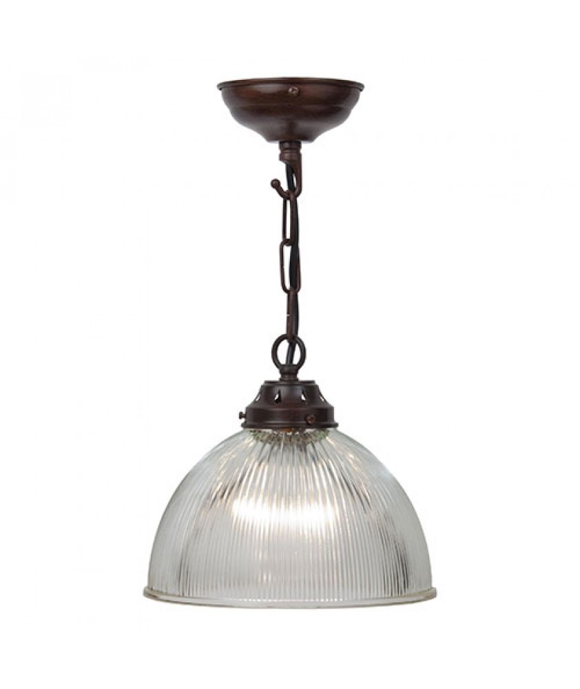 220mm Dome Pendant with an Antique Bronze Finish