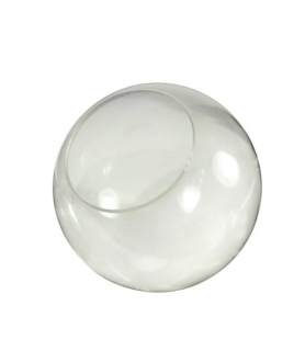 Clear Acrylic Globes with Fitter Hole Various Sizes