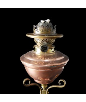W.A.S. Benson Copper Oil Lamp