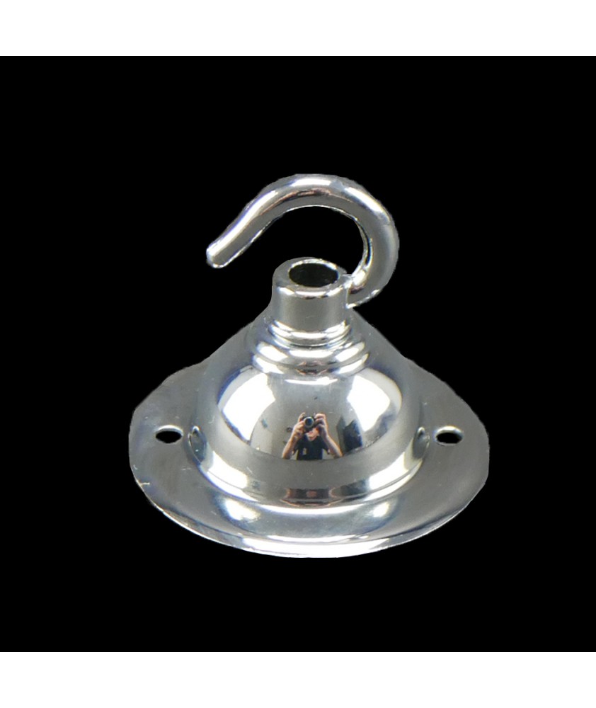 65mm Ceiling Plate with Hook in Various Finishes 