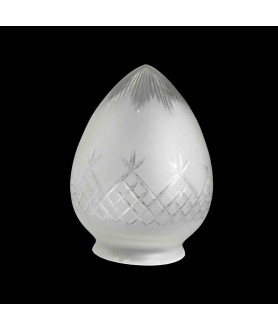 Clear Cut Pineapple Acorn Light Shade with 80mm Fitter Neck