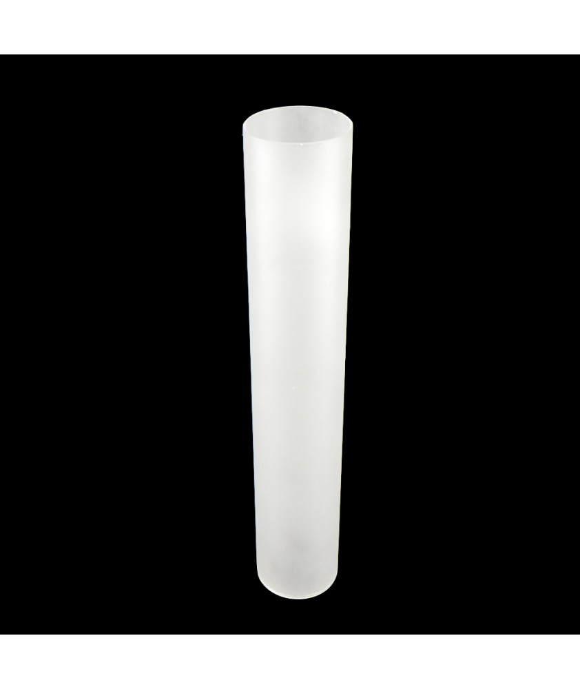 280mm Etched Cylinder Glass Shade with 50mm Base Diameter