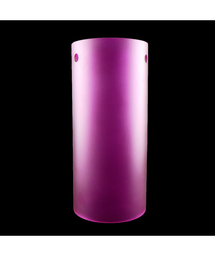 300mm Matt Purple Cylinder Glass Shade with 3 Arm Fitting