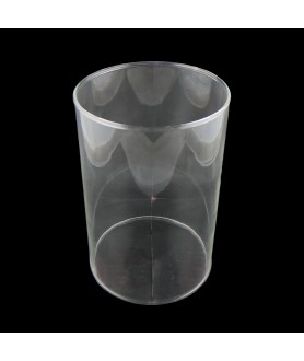 150mm Clear Glass Cylinder Shade with 100mm Fitter