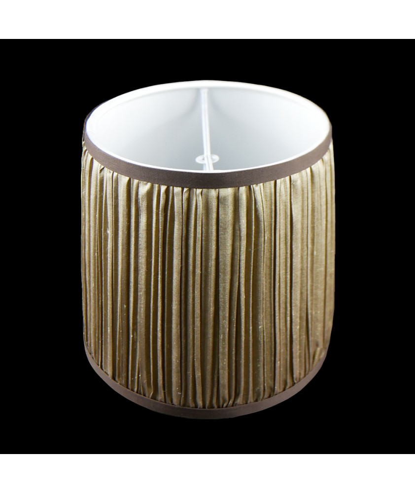Champagne/Brown Fabric Shade Suitable for Candle Bulbs