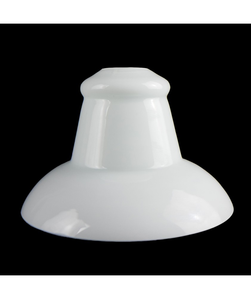 Vintage Opal Flared Bell Light Shade with 30mm Fitter Hole
