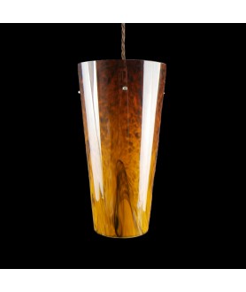 Conical Mottled Brown Table/Pendant Shade with 3 Hole Fitting