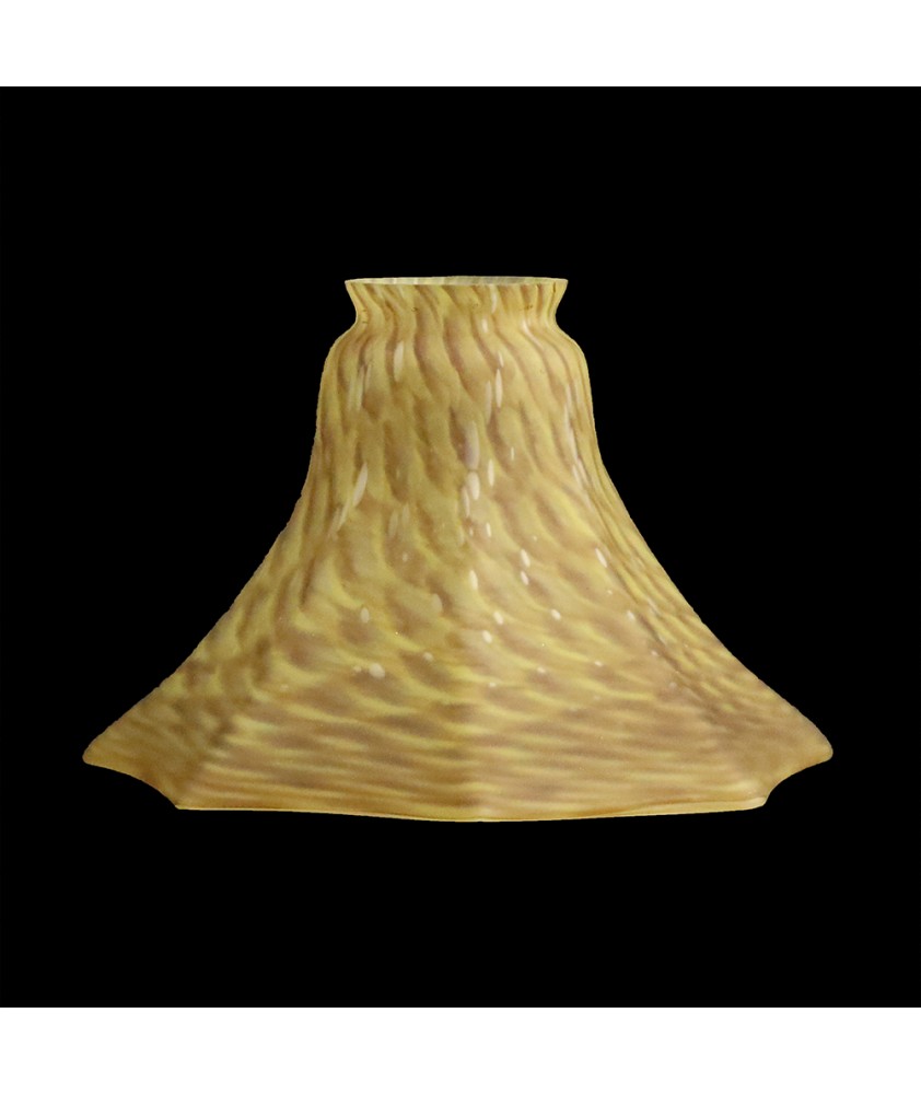 Mottled Brown Tulip Shade with 55mm Fitter Neck