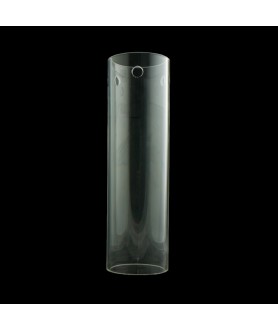300mm Clear Glass Cylinder with 90mm Diameter and 3 Hole for Fitting