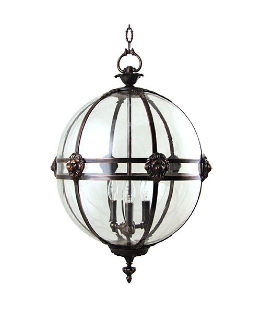 Victorian Lantern with Lions Heads and Antique Drips