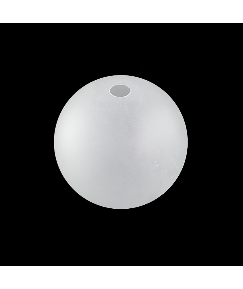 125mm Frosted Globe Light Shade with 28mm Fitter Hole and 17mm Second Hole