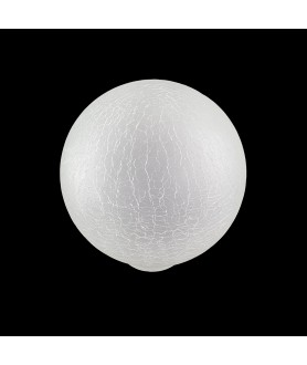 200mm Frosted Crackle Globe Light Shade with 80mm Fitter Neck
