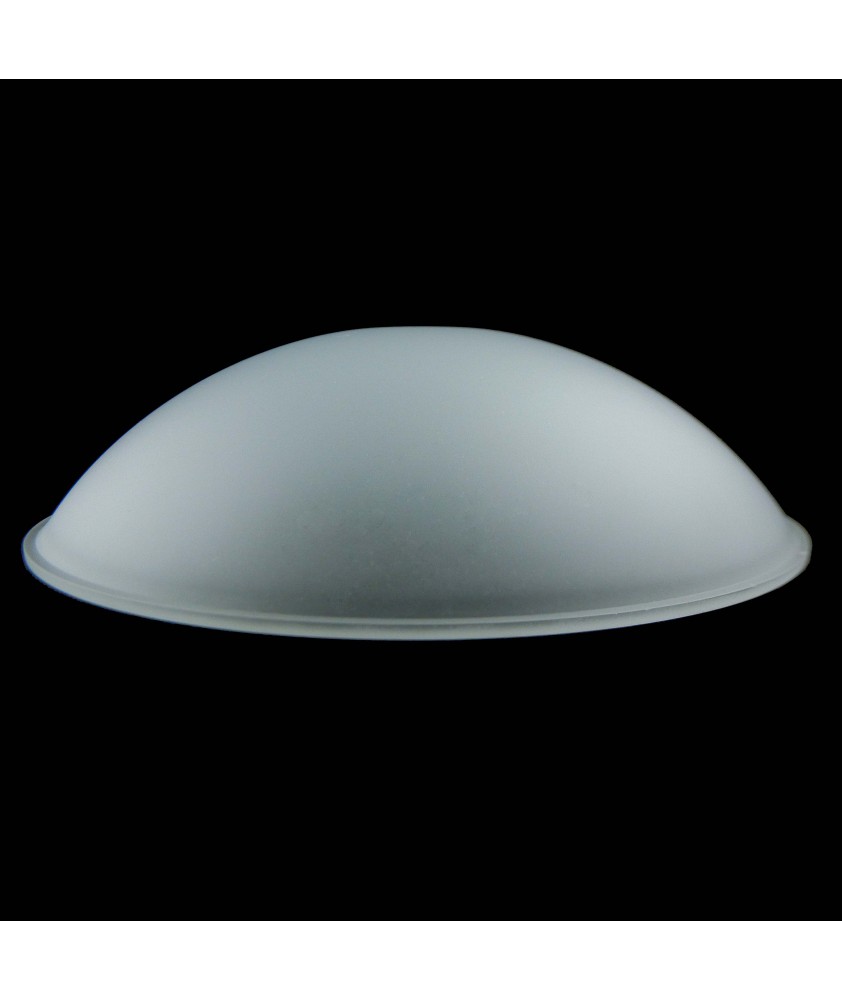 400mm Opal Etched Flush Ceiling Bowl Light Shade with 10mm Centre Hole