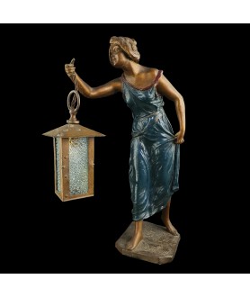 Art Nouveau Lady with a Lantern 