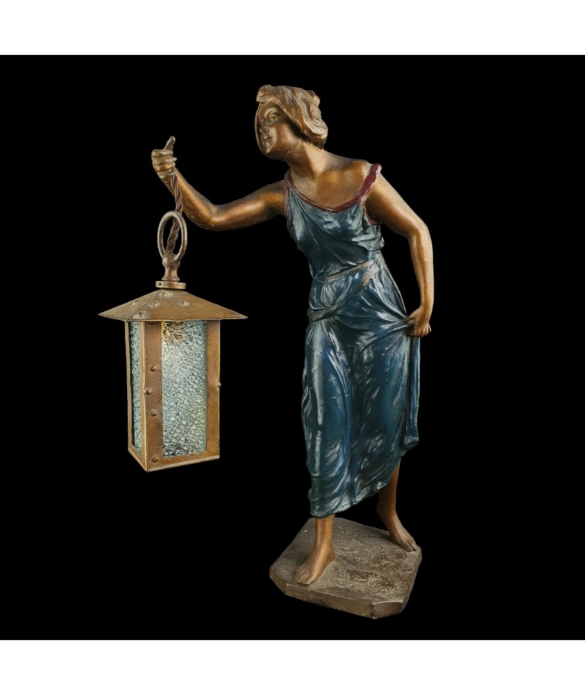 Art Nouveau Lady with a Lantern 