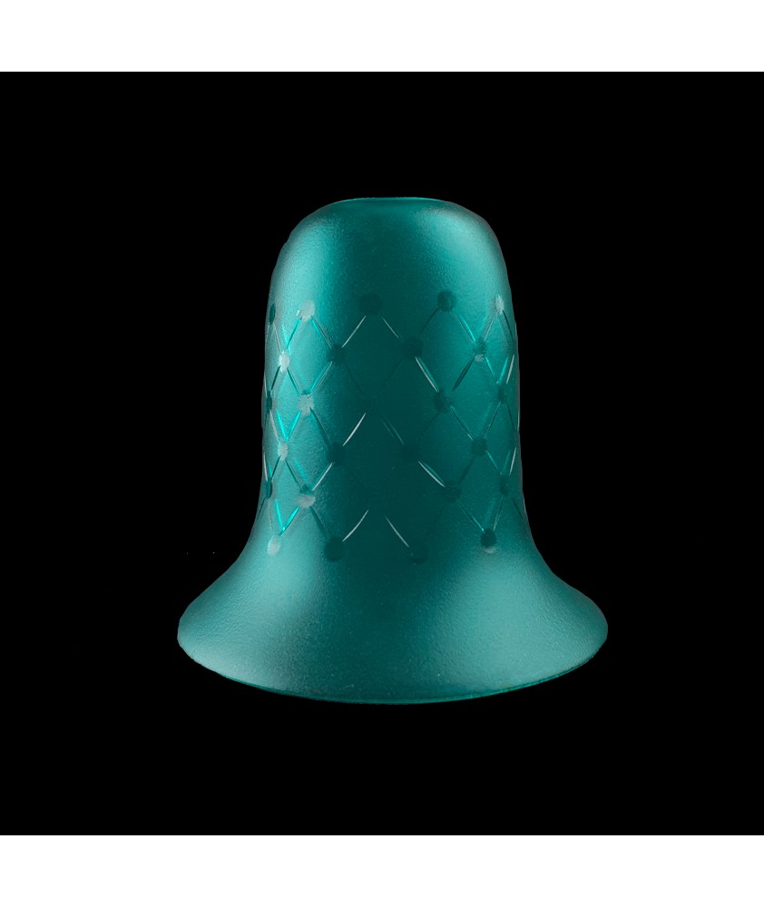 Turquoise Dotted Tulip Light Shade with 30mm Fitter Hole