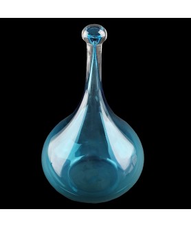 Aqua Blue Drop Light Shade with 80mm Fitter Neck
