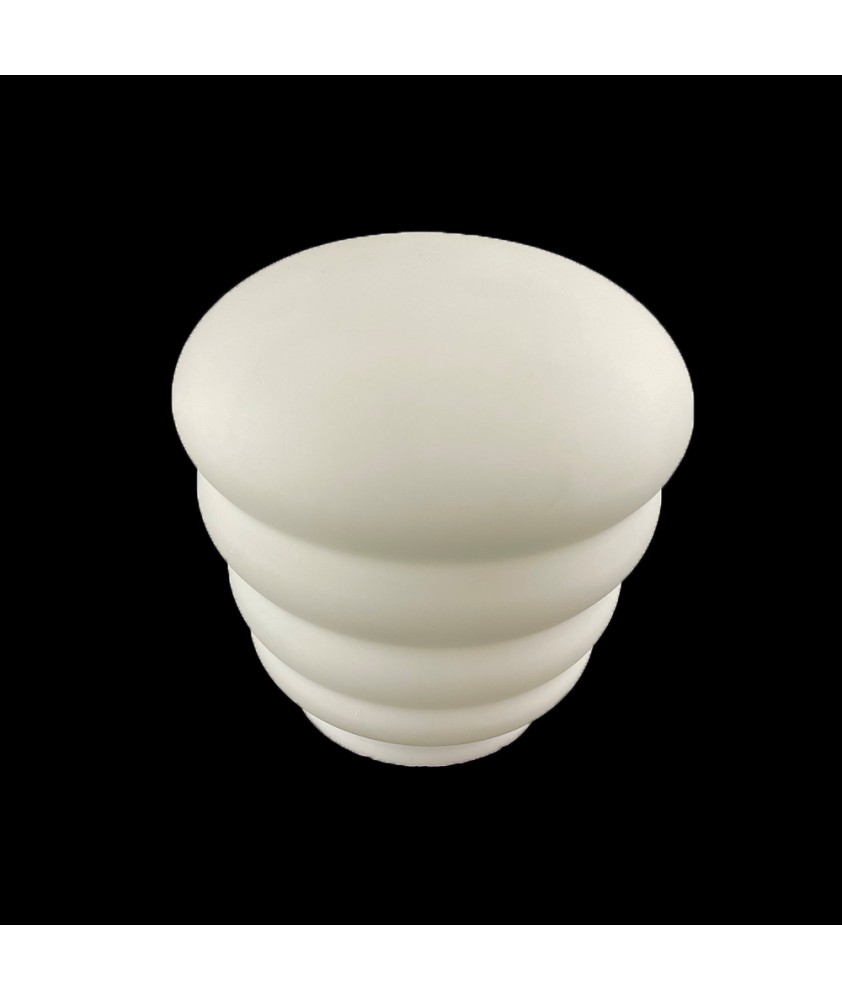 Art Deco Frosted Beehive Style Ceiling Light Shade with 80mm Fitter Neck