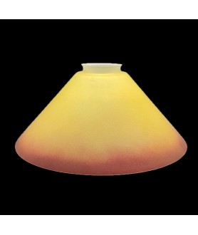Amber to Red Coolie Light Shade with 57mm Fitter Neck
